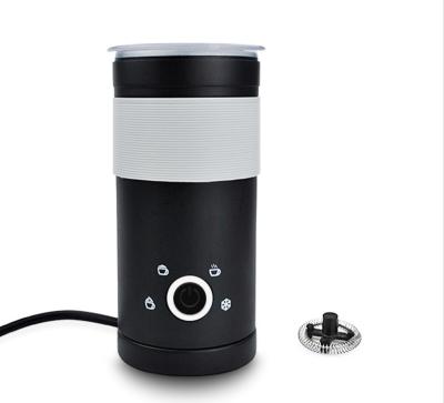 China Best Hotel Automatic Black Strong Electric Milk Frother Coffee Blender Customize Logo Frothing Jug Foamer for sale