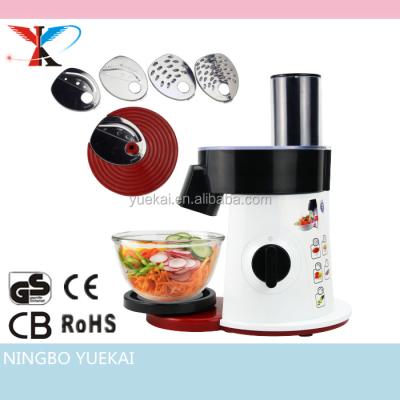 China Sustainable Electric Food Slicer Machine for Home Use, Salad Shredder Slicer for Slicing Veggie Carrot Cucumber Potato Cheese Fruit for sale