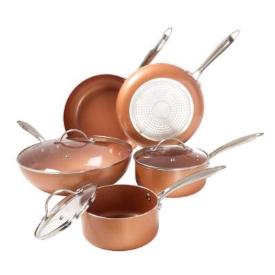 China Multifunctional Pan Pots and Nonstick Pans Set with Ultra Nonstick Diamond Surface, Includes Pans, Stock Pots, Pans for sale