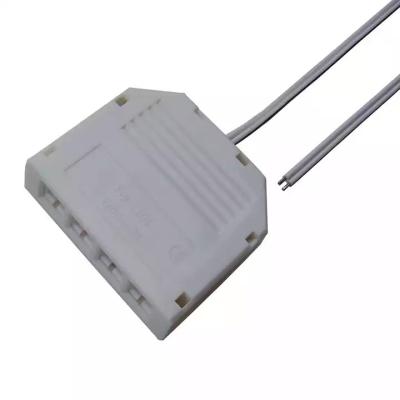 China 24V Electronic Power Supply Adapter Led Lighting Connector System Distribution Box 4 Way Hub Connector For Led Under Cabinet Hardware Light for sale