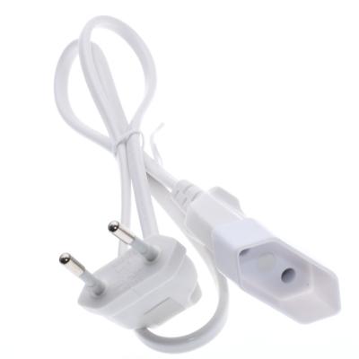 China Two SECTOR extension cord LE BLANC ECO 7/16 Europlug C7 1.8 M H03VVH2-F 2G 0.75 for sale