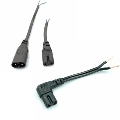 China American Power Cable U L 2 Plug 8 Plug 8 Tail C7 Switch Extension Cable Elbow 2 Plug Power Cable 1-15P for sale