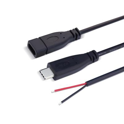 China Electronic Type-C Data Cable Fast Type TPC Male/Female Head Female Cable Single C Power Supply Extension Cable 4 Core USB Head for sale