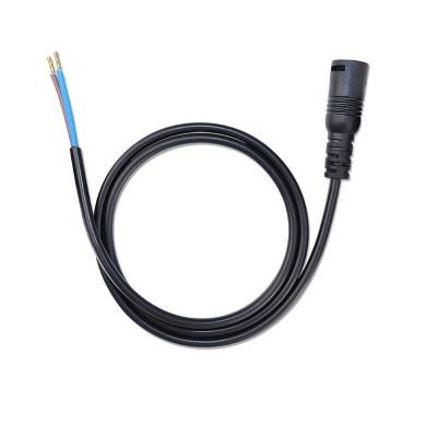 China Electronics Customize Male Female DC Power Cable 5.5*2.1 Barrel Jack To Open End Power Cable With Lock Hook for sale