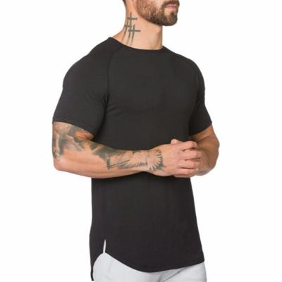 China Anti-Wrinkle Wholesales Custom Mens 95% Cotton 5% Spandex 180g Low Price Plain T-Shirts for sale