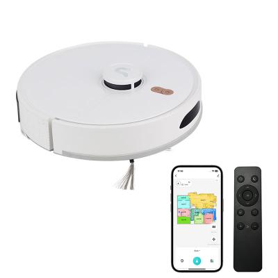 China Hotel Household wet and dry mop sweeping robot 4000pa APP control laser navigation robot vacuum cleaner for sale