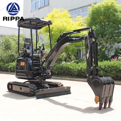 China Cheap CE EPA China Rippa Mini Digger 1ton 2 Ton 3ton Excavator Minibagger From Construction Material Stores for sale