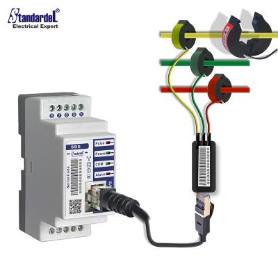 China SDE330-C-5A Easy Three Phase Power Analyzer MINI Multi Function Meter RS485 SDE330-C for sale