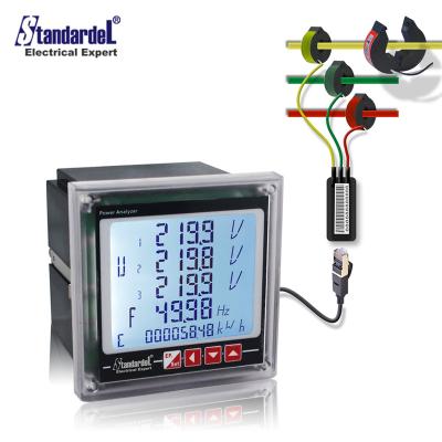 China SMD96TEL-C -5A Input 3X220/380V Multifunction 3 Phase Modbus AC Energy Meter With Digital CT 3 Phase Only SMD96TEL-C for sale