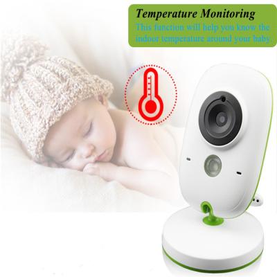 China Temperature Control 2.0 Inch Baby Monitor Camera VB602 IR Night Vision Video Temperature Monitor Soothes Intercom for sale