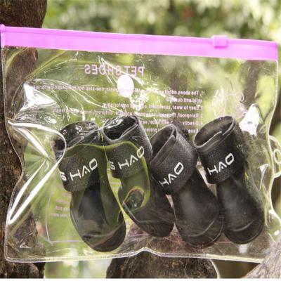 China Sustainable Pet Supplies Best Selling Fashion Cheap Anti-skid Pet Rain Boots Waterproof Kind Rubber Dogs Shoes for sale