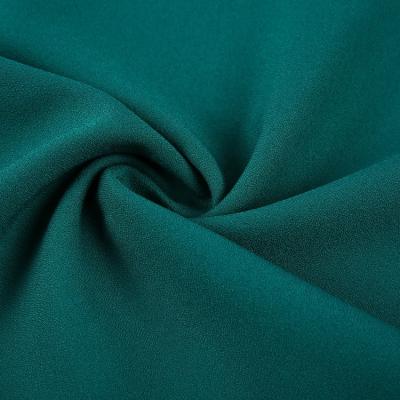 China 2022 Hot Selling Spandex Fabric Custom Green French Poly Stretch Crepe Stretch China Market for sale