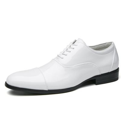 China White Anti-Smell Elegant Shoes For Wedding Elegant Shoes For Party Big Size Men's Elegant Shoes Trim Genuine Leather for sale