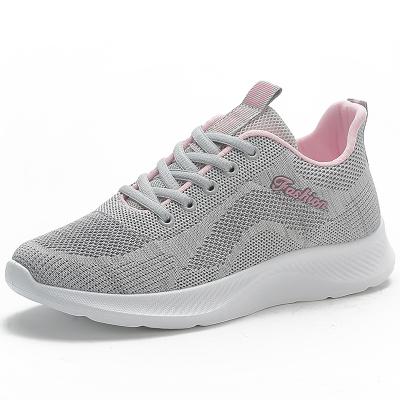 China Fashion Trend Ladies Sneakers Shoes Knit Trainer Women Casual Walking Shoes Cheap Breathable Light Weight for sale