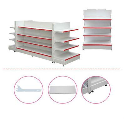 China High quality double sided whole sale supermarket metal retail store shelf for sale