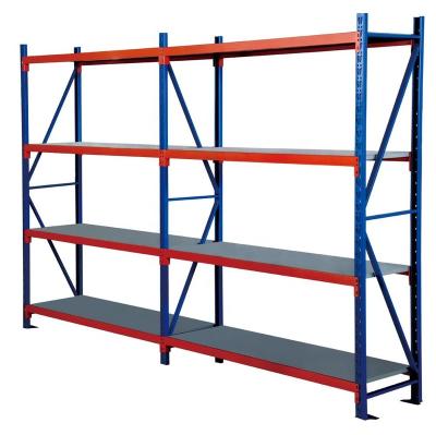 China Corrosion Protection Light/Medium/Heavy Duty Metal Warehouse 4 Layer Storage Metal Rack Warehouse Shelf for sale