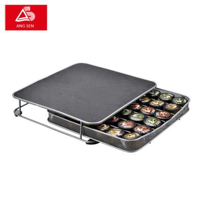 China Exquisite Workable Art Stainless Steel Capsule Holder Drawer System for sale