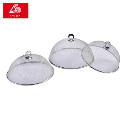 China Clear viable concise design round stainless steel food cover for sale