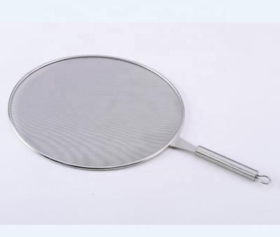 China Viable Grease Splatter Screen With Strong Handle For Frying Pan Cooking for sale