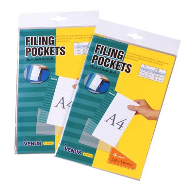 China Office Stationery Trapezoid Folder Pockets For Folder Catalog for sale