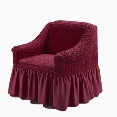 China Latest New Elastic Breathable Comfort Sale Sofa Cover 3 Single Seat With Skirt for sale