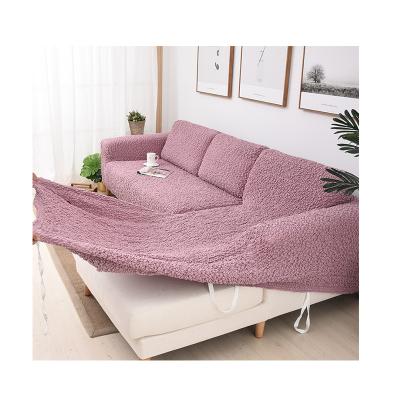 China Wholesale Latest Design Simple L Shape Sectional Sofa Cover Spandex Stretch Sofa Covers For 7 Seaters for sale