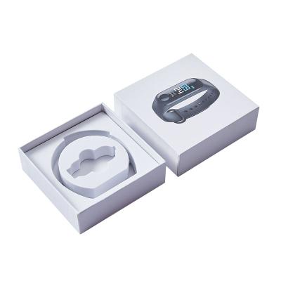 China Custom Luxury Watch Gift Box Recycled Materials Wristband Paper Packaging For Electronic Smart Watches Sports Wristband Packaging Box for sale