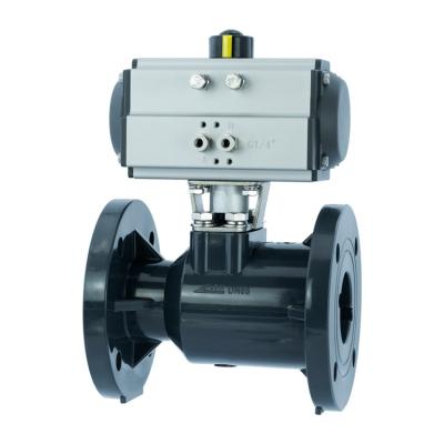 China General best selling goods using upvc pneumatic plastic automatic ball valve cpvc for sale