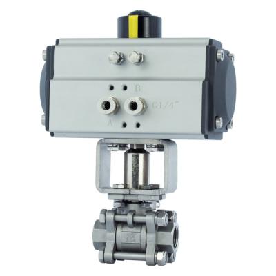 China Best price 3 pcs top quality stainless steel general 2way ball valve with limit switch for sale