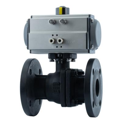 China General Made China Top Quality Carbon Steel Pneumatic Flanged Trunnion Industrial Ball Valve for sale