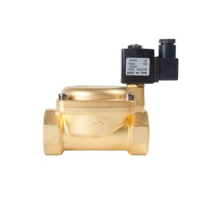 China New General Type Top Sale 2/2 Way Waterproof Brass Water Solenoid Valve Normally Closed for sale