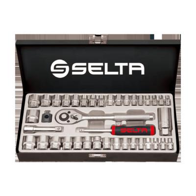 China Automotive Auto Repair SELTA Newcomer 40 Pcs Socket Set Socket Tool Kit for sale