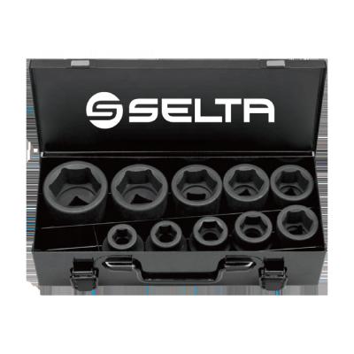 China HEX SELTA High Quality 10 Pcs Impact Socket Set Automotive Socket Tool Kit for sale