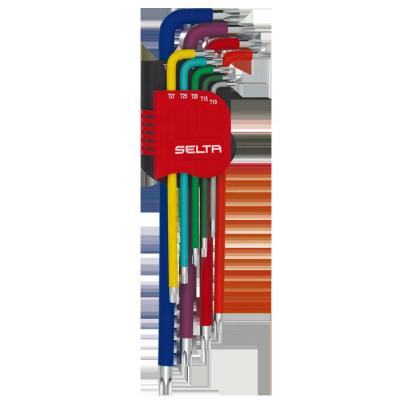 China Hot Selling 9 Pcs Double Torx Hex Key Long Holder SELTA Set (Multicolor) for sale