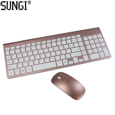 China 2.4G Digital Wireless Computer Keyboard and Mouse Combos Silent Keyboard Mouse Set with Number Pad Block for sale