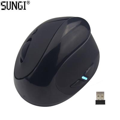 China Wireless Vertical Mouse Right Hand Use Desktop Wireless Mouse With USB Storage Ergonomic Mouse Vertical for sale