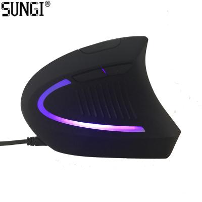 中国 SUNGI gamer gamer CE ROHS normal quality wired ergonomic vertical mouse vertical mouse with DPI 1000 1600 3200 6400 High CPI 販売のため