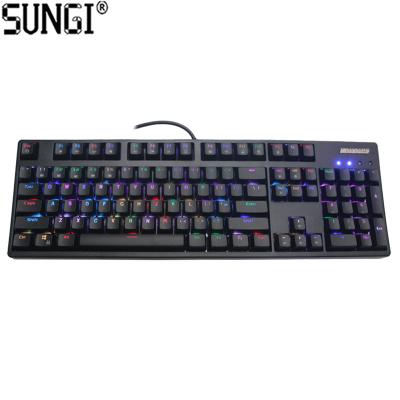 中国 ERGONOMIC LED RGB Wired USB Ergonomic Mechanical Gaming Keyboard With Backlight 販売のため