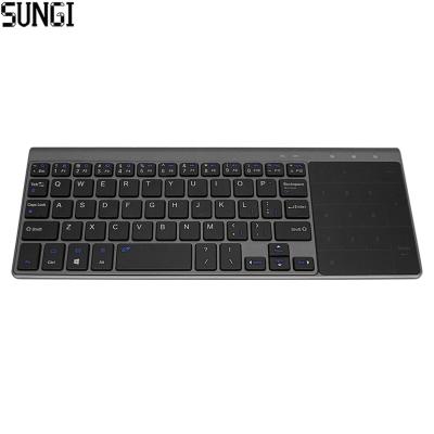 中国 2.4GHz Wireless Keyboard Touchpd Ultrathin Mini Slim Keyboards Portable Wireless Mouse With Numeric Keypad 販売のため