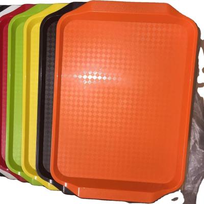 China Cost-effective and high quality fast food tray100% trade assurance melamine food plastic serving tray 881 pallets plastic tray for sale