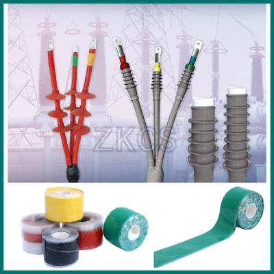 China Self-Fusing Silicone Rubber Tape work as an protection of terminating high-voltage cables for sale