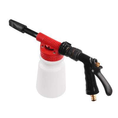 China Car Wash Foam Gun Soap Foam Blaster Sprayer Gun Cleaning Plastic Bottle 900ml for sale