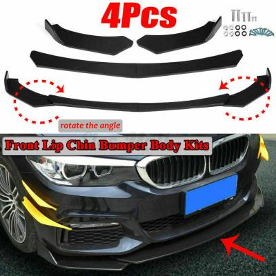 China PP Car Suitable Front Bumper Lip Chin Spoiler Universal pp Round Front Bumper Lip Sopiler Wing Body Fit Front Bumper Lip for sale