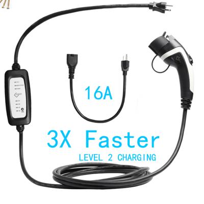 China Factory Car Charger Level 1 Level 2 16A SAE J1772 EV Fast Charging Portable Electric Car Charger Station EV Wholesale Charger Directly for sale