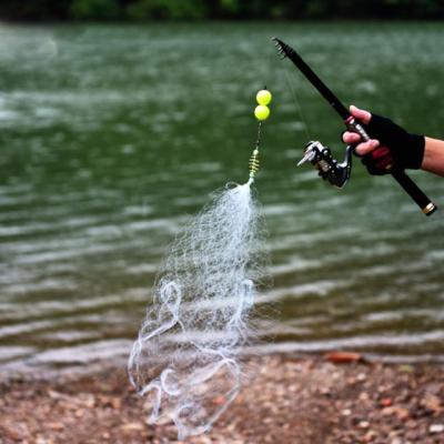 China Spring Bench Copper/Plastic Copper Fishing Net With Beads Mesh Net For Night Fishing Luminous Fishing Tackle for sale