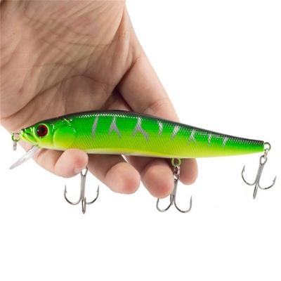 China Lure Hard 14cm 23g Fishing Lure Minnow Hard Bait With 3 Eyes 3D Hooks Fishing Tackle Lure Hard Lure for sale