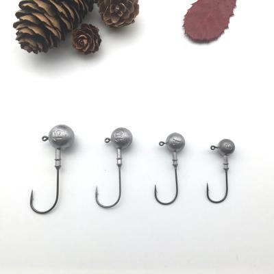 China High Carbon Steel Jig Head/Lead Hook Fishing Hook Lead Jig Head 3g 5g 7g 10g 15g Lure Soft Worm Fishhook for sale