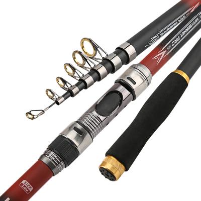 China Stick Fishing Rod Telescopic Fishing Rod 3.6m Portable Cloth 2.1m 2.4m 2.7m 3.0m Rod Carbon Fishing Pole Sea for sale