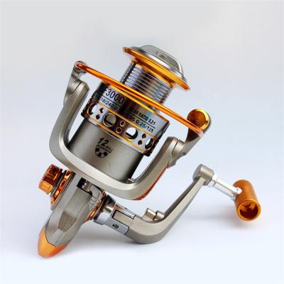 China Metal+Nylon 12BB Fishing Spinning Reel GF1000-6000 Fishing Reels Metal Fishing Wheel Super Strong Spinning Reel for sale