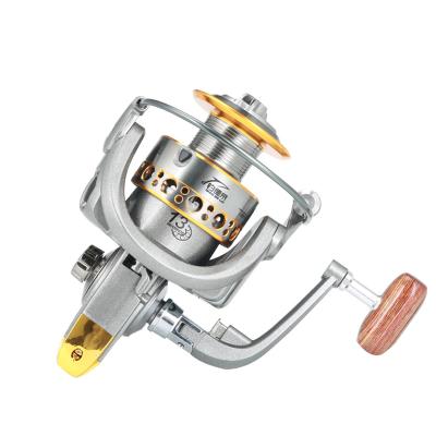 China Aluminum Alloy/Plastic Fishing Reels Fishing Rod Reel 13BB 5.2:1 Metal Peche Wheel Sea Fishing Spinning Reel for sale